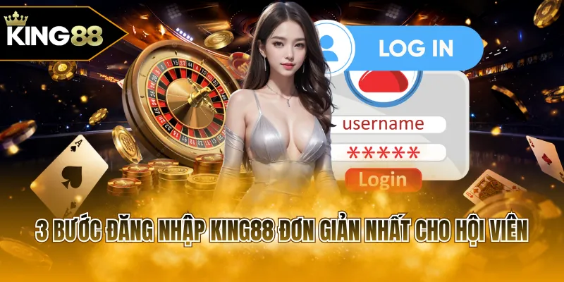 3 bước đăng nhập KING88 đơn giản nhất cho hội viên