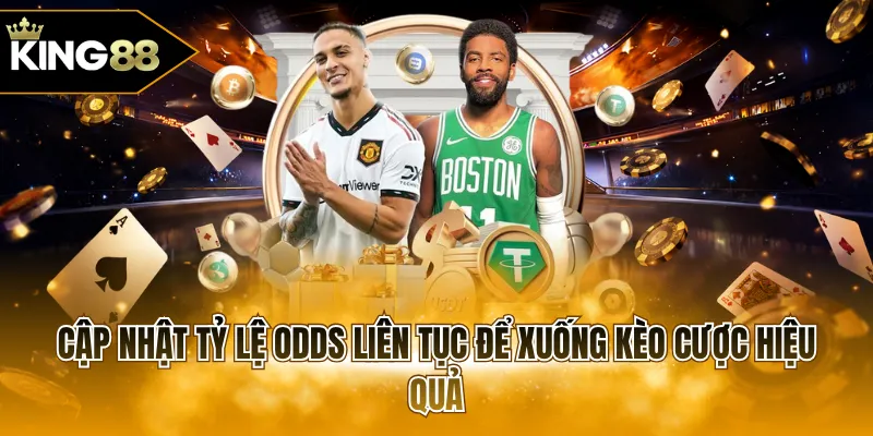Cập nhật tỷ lệ odds liên tục để xuống kèo cược hiệu quả