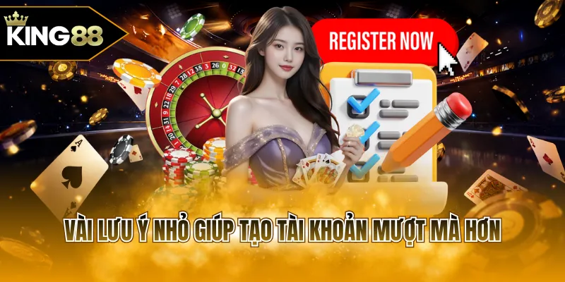 Vài lưu ý nhỏ giúp tạo tài khoản mượt mà hơn